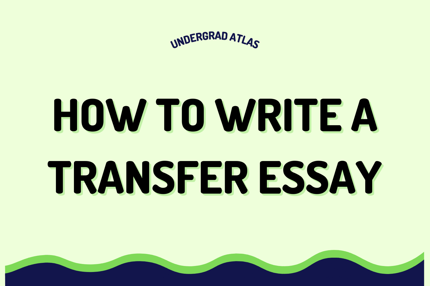 college transfer essay writing