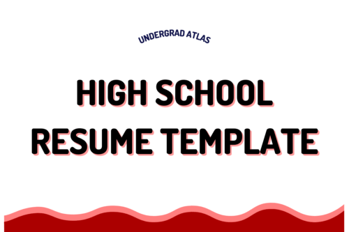 The best High School Resume Template for College Applications. Fully editable & Free.